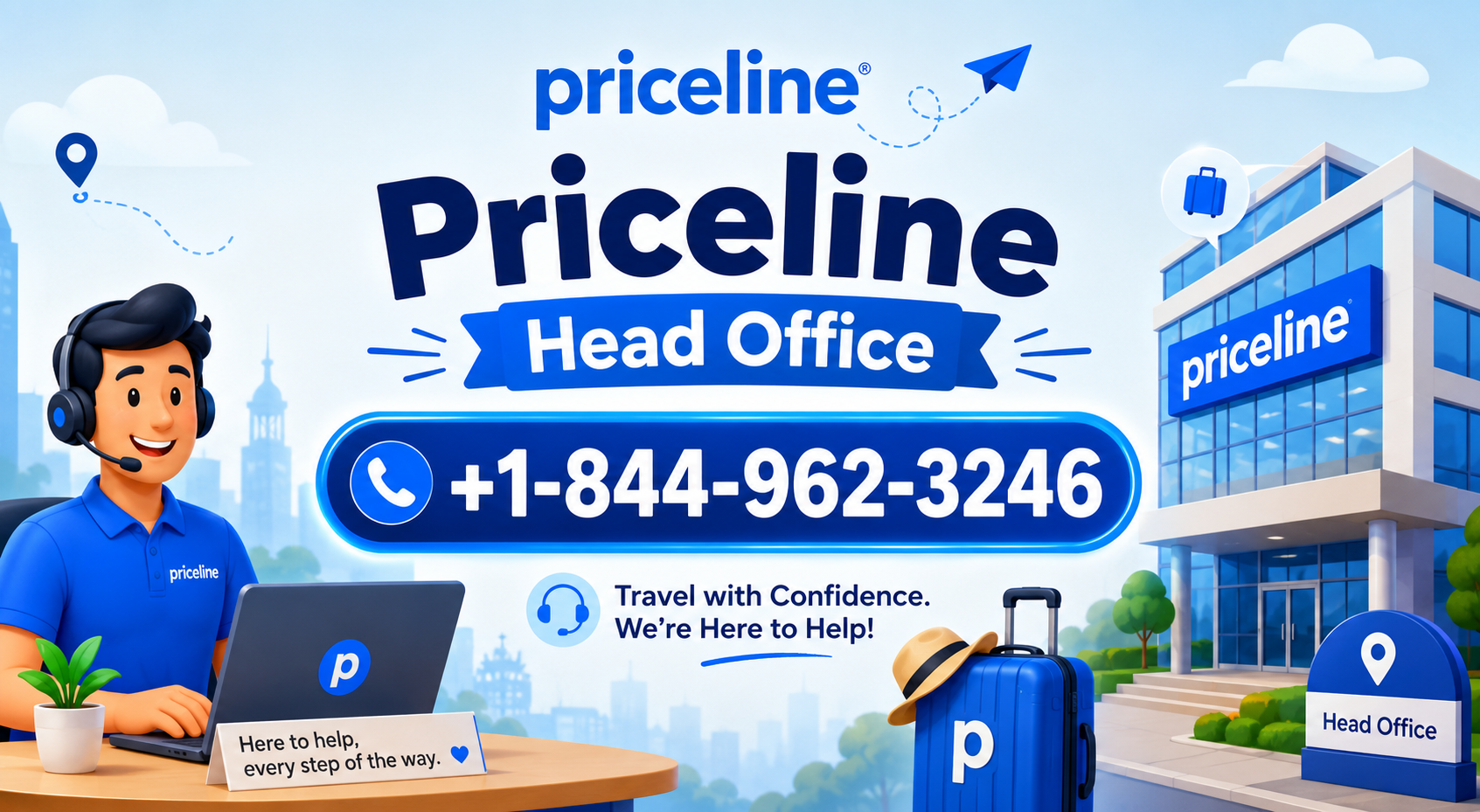 +1-844-962-3246 Priceline Head Office